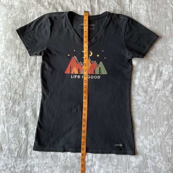 Life is Good Navy V-Neck Crusher Tee - Picture 4 of 11